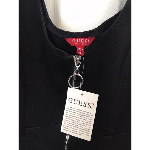 NWT Guess Black Denim Dress - M size - Picture 3 of 5